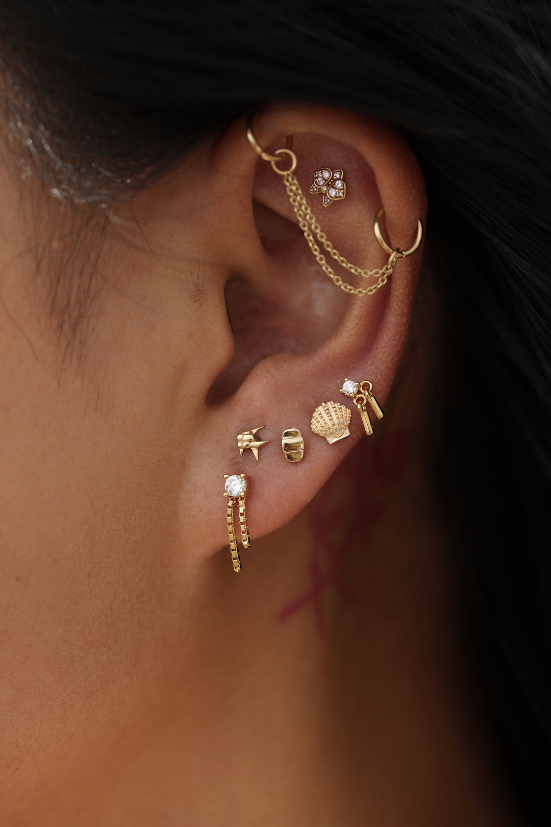 Weave Fish Stud Earring