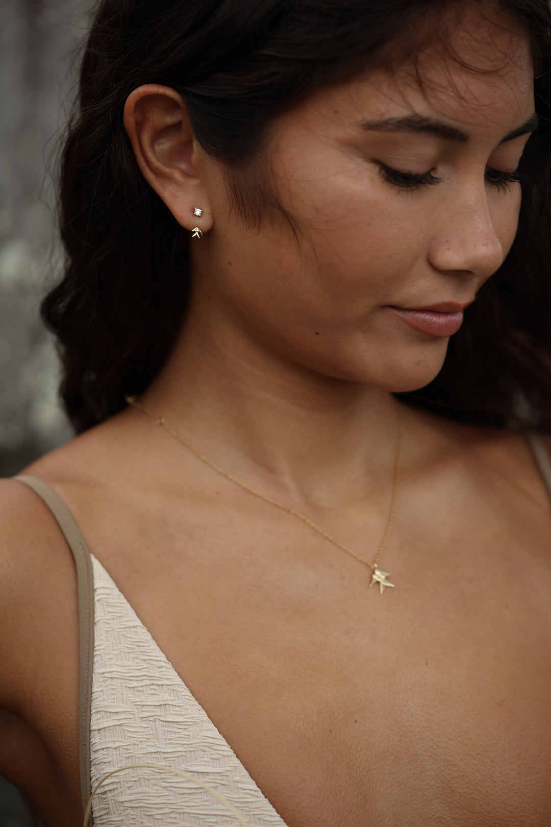 Weave Fish Necklace (14K Gold-Plated)