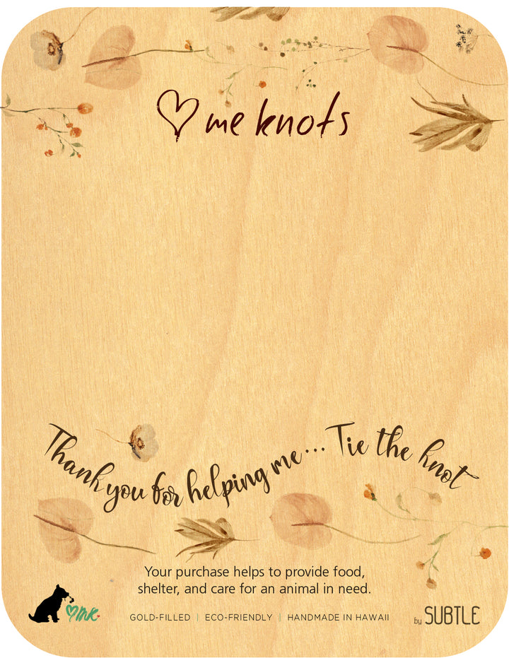 Bridal- Thank you for helping me tie the knot